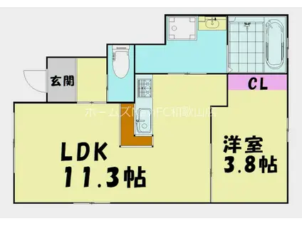 レア・ナル加納(1LDK/1階)の間取り写真