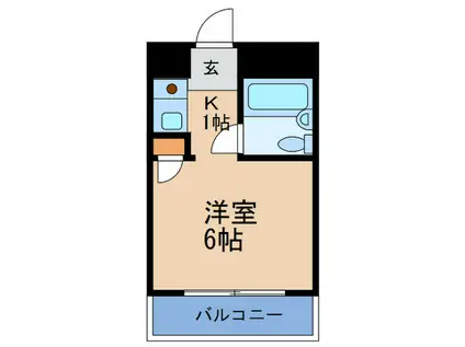 グルンテープ(1K/3階)の間取り写真