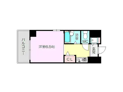 サンロード2新大阪(1K/3階)の間取り写真