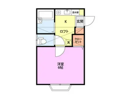 SAJA-Y2ND(1K/1階)の間取り写真