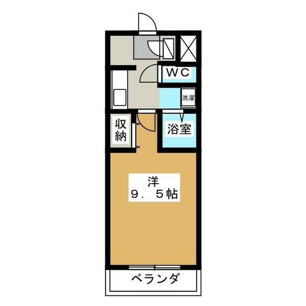 A・CITY牛田(1K/2階)の間取り写真