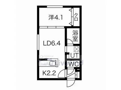 アクティベイト澄川3.1(1LDK/4階)の間取り写真