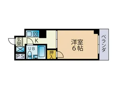 セイワビル(1K/6階)の間取り写真