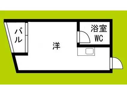 コンフォート今津(ワンルーム/3階)の間取り写真