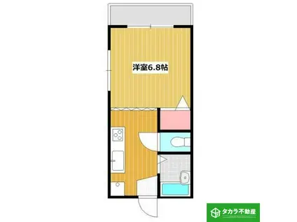 オルキディア東春日(1K/2階)の間取り写真