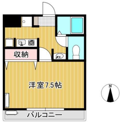 MSDハイツ(1K/1階)の間取り写真