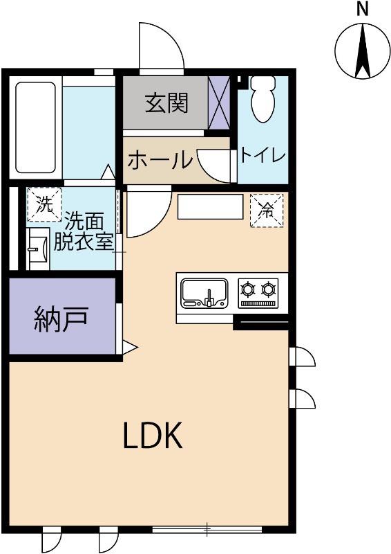 レトア大宮町(ワンルーム/2階)の間取り写真