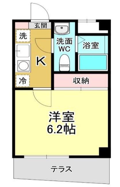 MKM根岸(1K/3階)の間取り写真