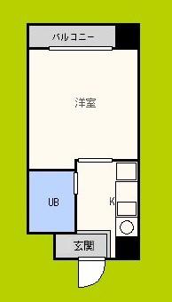 ベルメゾン相川(ワンルーム/3階)の間取り写真