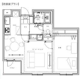 ローレルフラット(1LDK/2階)の間取り写真