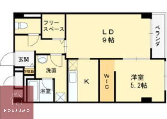 プール・トゥジュールブラン(1LDK/5階)の間取り写真