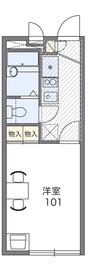 KANEKOII(1K/1階)の間取り写真