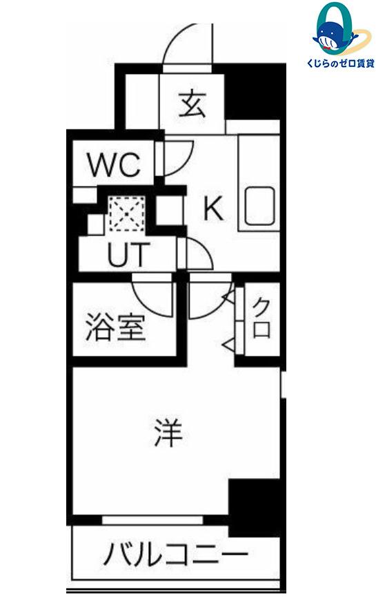 PULCHRA IMAIKE(1K/12階)の間取り写真