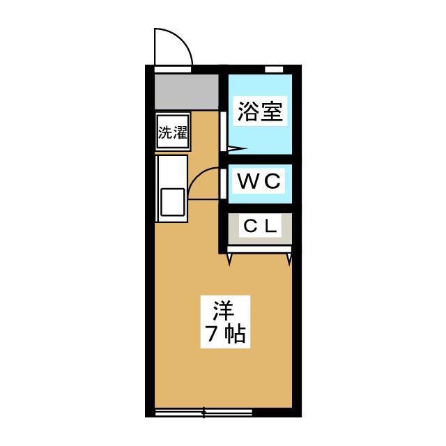 レジデンス八千代(ワンルーム/1階)の間取り写真