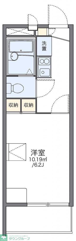 レオパレスKJ(1K/3階)の間取り写真