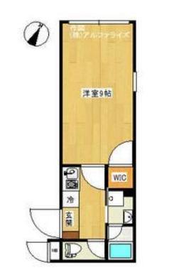 コンポジット亀戸ウエスト(1K/3階)の間取り写真