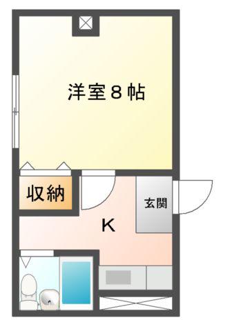サンパルコ(1K/8階)の間取り写真
