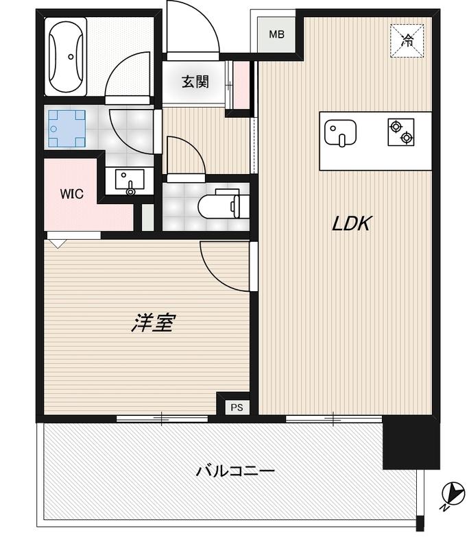 RIDGE豊洲 RIDGE豊洲(1LDK/6階)の間取り写真