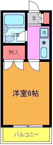 サンクレスト(1K/1階)の間取り写真