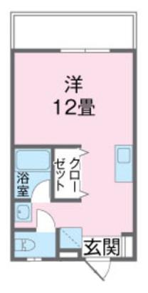 ドリームヒル(ワンルーム/4階)の間取り写真