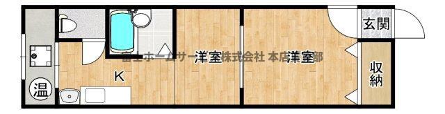 ニューサンシャイン(1K/10階)の間取り写真