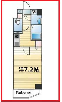 グランシャリオ西尾久(1K/3階)の間取り写真