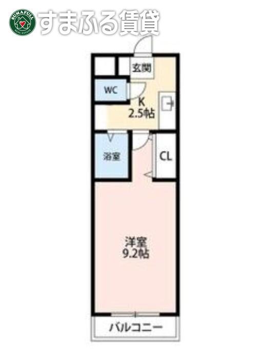 A・CITY弁天(1K/5階)の間取り写真