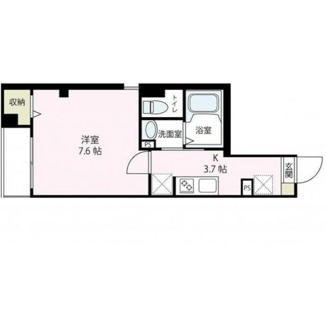 HARENO VILLA(1K/3階)の間取り写真