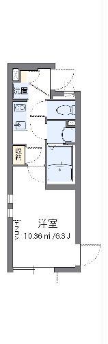 クレイノTAKEDAII(1K/3階)の間取り写真