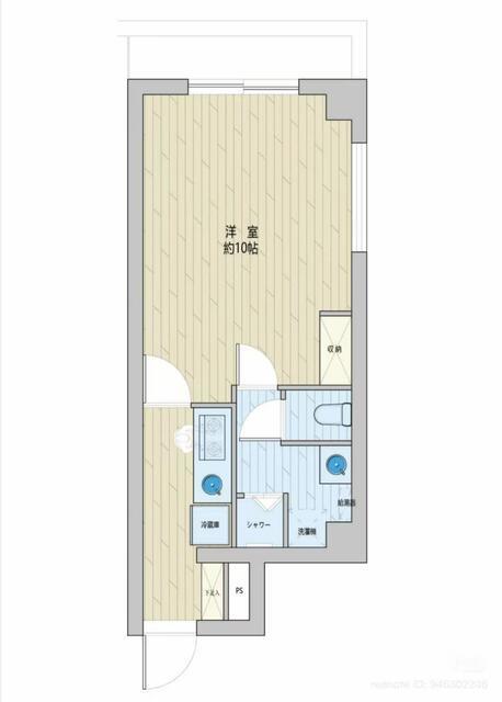 西五反田コープ(1K/7階)の間取り写真