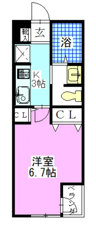 ステラコート行徳 4階階 間取り