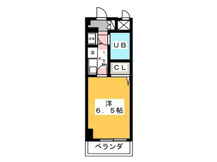 シティハイツ吉祥寺(1K/2階)の間取り写真