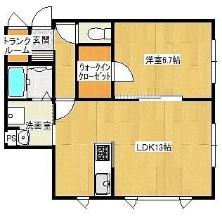 ELDORADOVI(1LDK/2階)の間取り写真