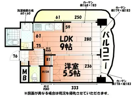 ロイヤルセンターBLD(1LDK/8階)の間取り写真