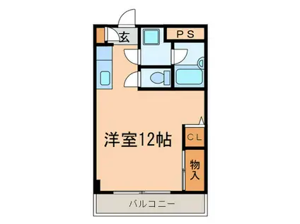 ファミーユトキワ(ワンルーム/3階)の間取り写真
