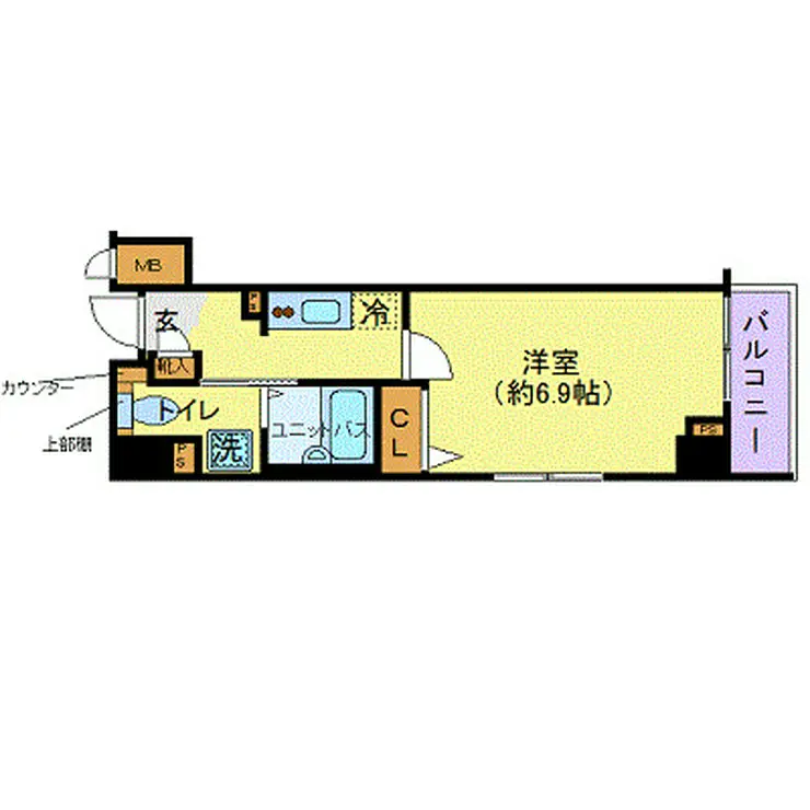 トーシンフェニックス日本橋兜町参番館 5階階 間取り