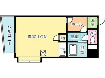 内山第62ビル(ワンルーム/6階)の間取り写真