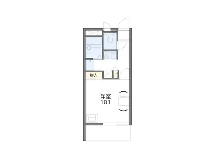 シュテルン(1K/1階)の間取り写真