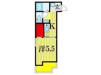 コーラルリーフ(1K/3階)の間取り写真