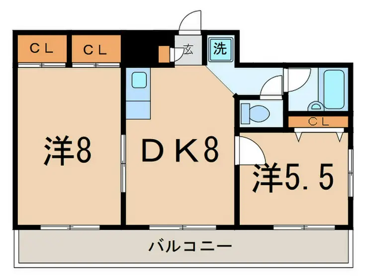 レスポアール 4階階 間取り