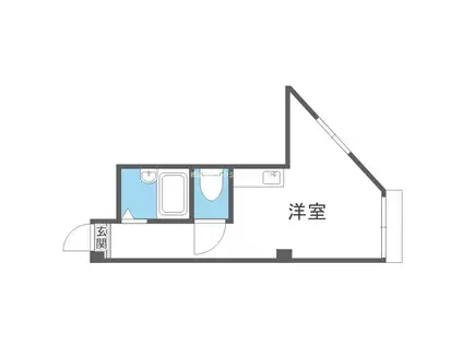 住之江I番館(ワンルーム/3階)の間取り写真