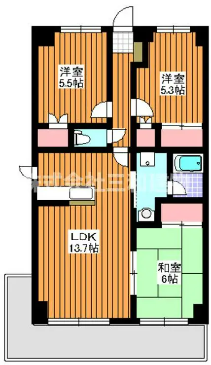 リブレ和光 3階階 間取り