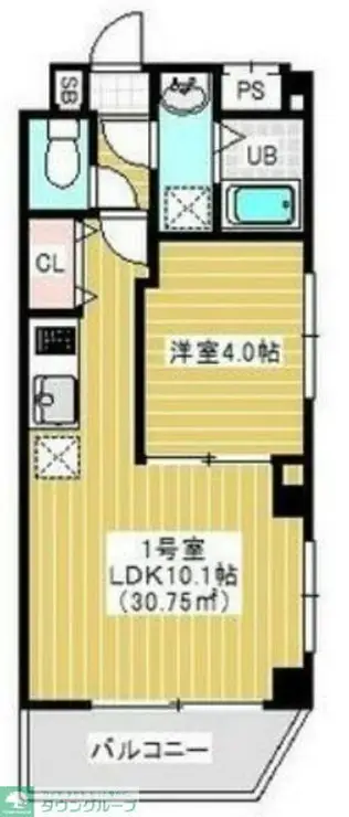 プラージュ幕張 1階階 間取り