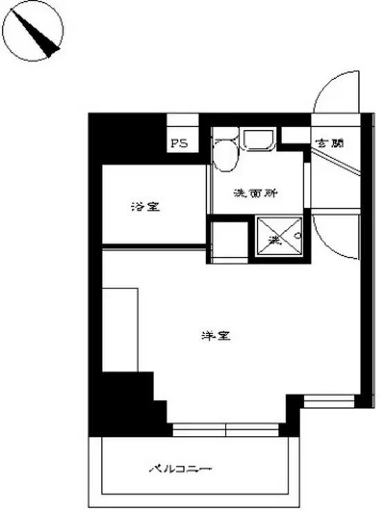 スカイコート三田慶大前壱番館 8階階 間取り