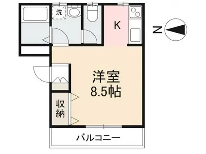 サニープレイス・ワン(1K/3階)の間取り写真