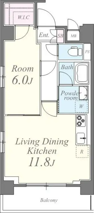 ライツ石原 7階階 間取り