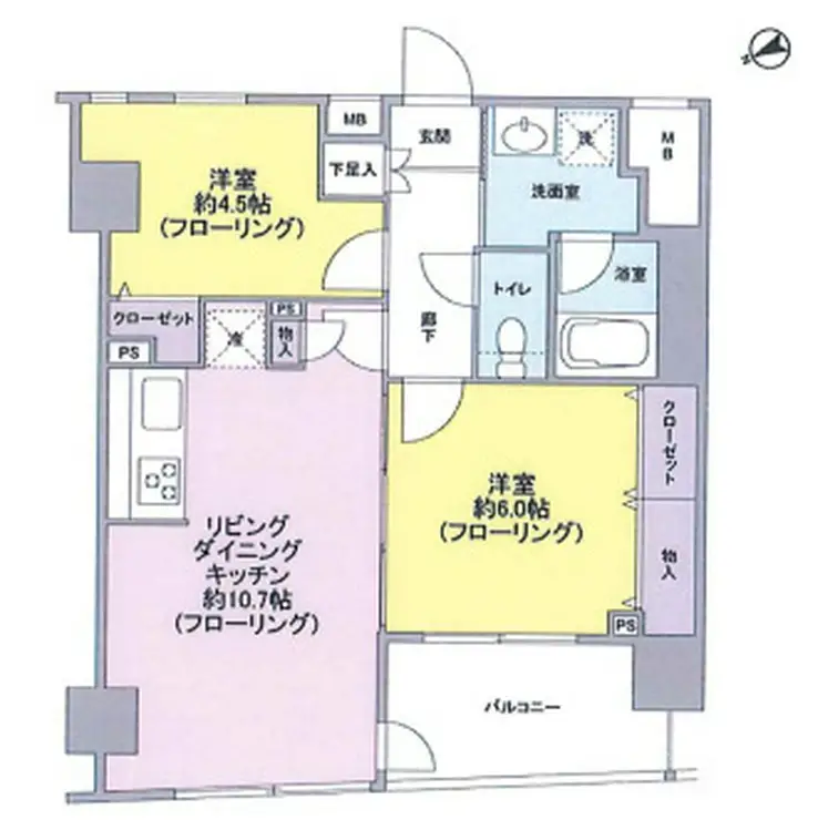パートナーシップアパートメント 9階階 間取り