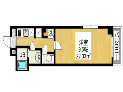 HIROAD大島(1K/1階)の間取り写真