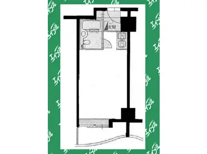 荘園御園(ワンルーム/6階)の間取り写真