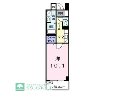 プティネージュ(1K/3階)の間取り写真